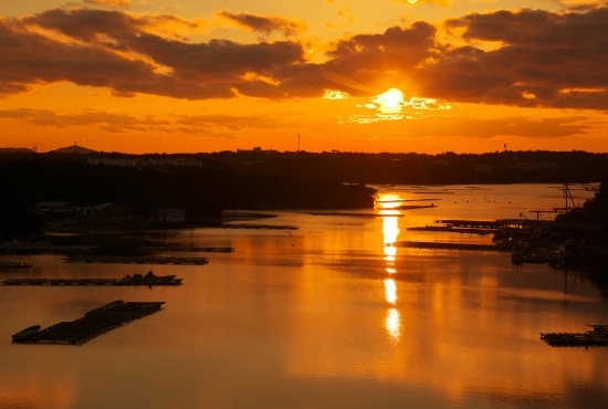 英虞湾の夕景